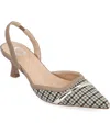 Journee Collection Collection Women's Nellia Wide Width Pump In Taupe
