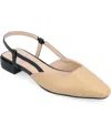 Journee Collection Women's Paislee Slingback Flats In Tan
