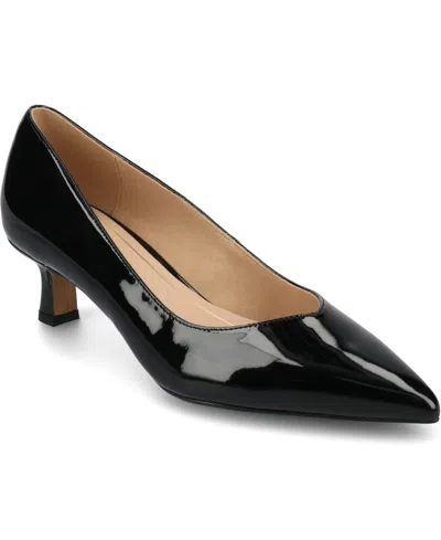 JOURNEE COLLECTION WOMEN'S PAMMIE POINTED TOE KITTEN HEEL DRESS PUMPS