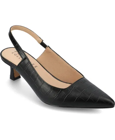 JOURNEE COLLECTION WOMEN'S PAULINA POINTED TOE SLINGBACK PUMPS