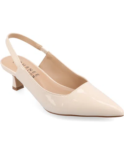 JOURNEE COLLECTION WOMEN'S PAULINA POINTED TOE SLINGBACK PUMPS