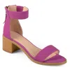 Journee Percy Open Toe Heeled Sandal In Pink