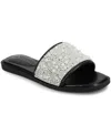 Journee Collection Womens Precly Flat Sandals In Black
