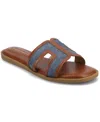 Journee Collection Primah Slide Sandal In Denim