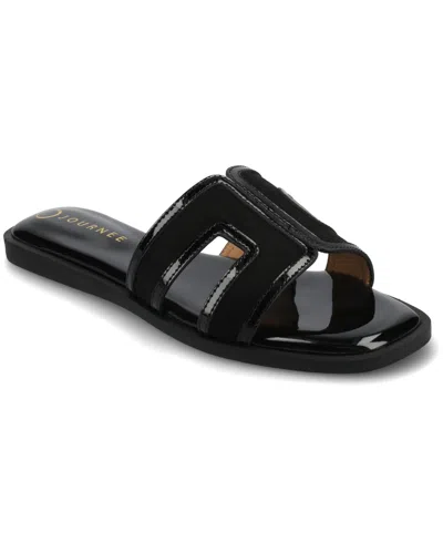 JOURNEE COLLECTION WOMEN'S PRIMAH SLIDE FLAT SANDALS