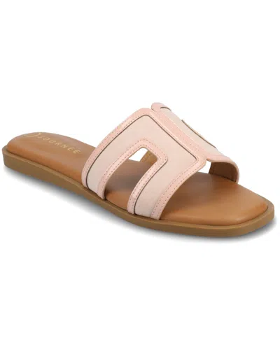 JOURNEE COLLECTION WOMEN'S PRIMAH SLIDE FLAT SANDALS