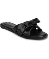 Journee Collection Prylin Bow Slide Sandal In Black