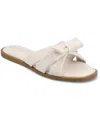 Journee Collection Prylin Bow Slide Sandal In Bone
