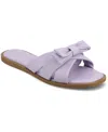 Journee Collection Prylin Bow Slide Sandal In Lilac