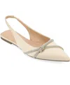 Journee Collection Rebbel Womens Pointed Closed Toe Ballet Flats In Champagne