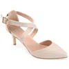 Journee Collection Journee Riva Crossover Pump In Beige