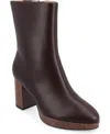 Journee Collection Medium And Wide Width Women's Romer Booties In Brown