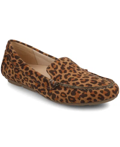 Journee Collection Women's Round Toe Comfort Loafers In Multi