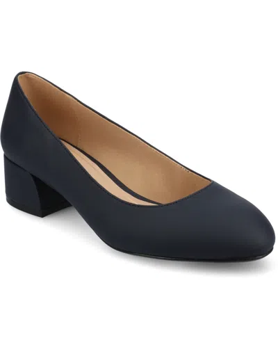 Journee Collection Journee Womens Saarii Wide Width Pumps In Blue