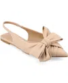 Journee Collection Sabrina Slingback Flat In Nude