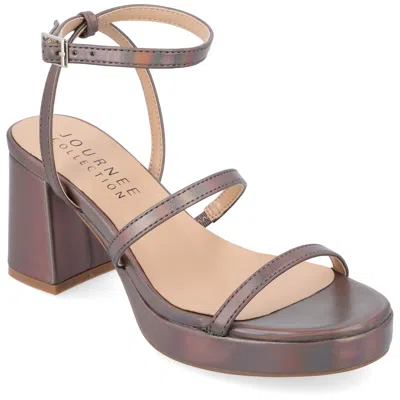 Journee Collection Collection Women's Samilee Sandals In Silver