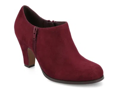 Journee Collection Sanzi Heeled Ankle Bootie In Multi