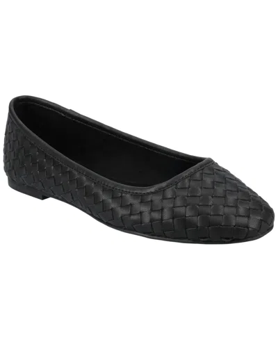 Journee Collection Savannah Womens Almond Closed Toe Ballet Flats In Black