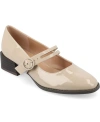 Journee Collection Collection Women's Tru Comfort Foam Savvi Pumps In Patent,taupe