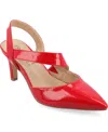 Journee Collection Scarlett Womens Pointed Closed Toe Stiletto Heel Pumps In Red