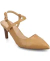 Journee Collection Women's Scipio Pointed Toe Pumps In Tan
