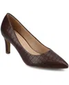Journee Collection Wide Width Scylee Pump In Burgundy