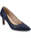 Journee Collection Women's Scylee Pointed Toe Dress Pumps In Navy