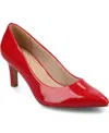 Journee Collection Women's Scylee Pointed Toe Dress Pumps In Red Patent