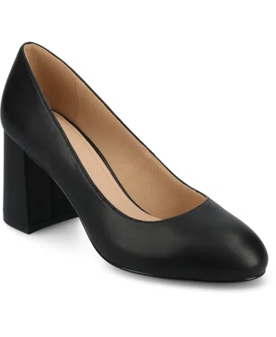 JOURNEE COLLECTION WOMEN'S SERAPHINA ROUND TOE PUMPS