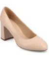 Journee Collection Women's Seraphina Round Toe Pumps In Blush