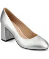 Journee Collection Women's Seraphina Round Toe Pumps In Silver