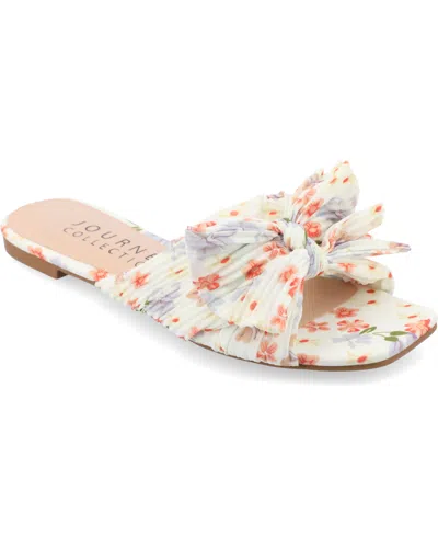 JOURNEE COLLECTION WOMEN'S SERLINA BOW FLAT SANDALS