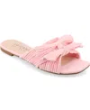 Journee Collection Journee Women's Serlina Flat Sandals In Pink
