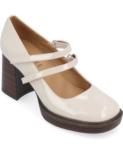 Journee Collection Tru Comfort Foam Shasta Mary Jane Pump In Grey