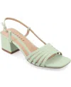 Journee Collection Womens Shayana Heeled Sandals In Green
