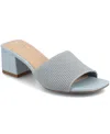 Journee Collection Shilin Slide Sandal In Blue