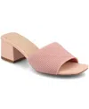 Journee Collection Shilin Slide Sandal In Pink