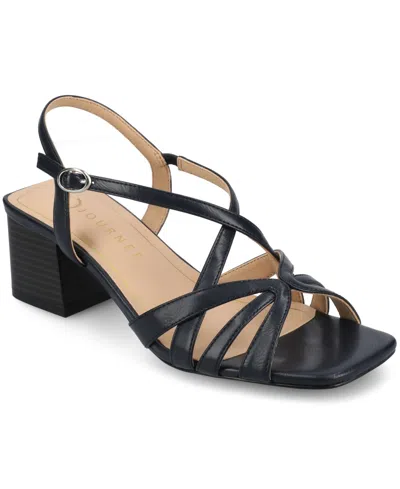 JOURNEE COLLECTION WOMEN'S SHYLA BLOCK HEEL DRESS SANDALS