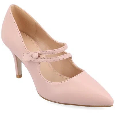Journee Collection Collection Women's Sidney Narrow Width Pump In Gold
