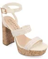 Journee Collection Collection Women's Tru Comfort Foam Sienne Sandals In Ivory