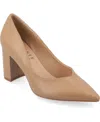 Journee Collection Collection Women's Supernatural Tru Comfort Foam Simonne Pumps Warm Shades In Caramel