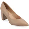 Journee Collection Simonne Pointed Toe Pump In Brown