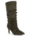 Journee Collection Women's Sonnet Slouchy Extra Wide Calf Dress Boots In Green