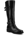 Journee Collection Journee Women's Sonny Knee High Extra Wide-calf Casual Boots In Black