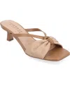 Journee Collection Starling Dress Sandals Women'sw Ivory Kitten Heel Gal738 In Tan