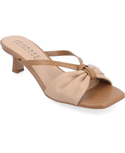 JOURNEE COLLECTION WOMEN'S STARLING KITTEN HEEL DRESS SANDALS