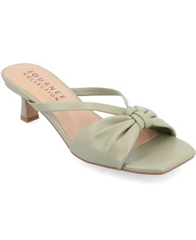 JOURNEE COLLECTION WOMEN'S STARLING KITTEN HEEL DRESS SANDALS