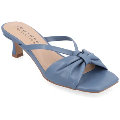 Journee Collection Collection Women's Starling Wide Width Pumps In Blue