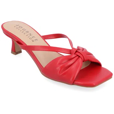 Journee Collection Collection Women's Starling Wide Width Pumps In Red