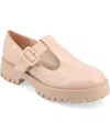 Journee Collection Suvi Womens Round Closed Toe Mary Jane Shoes In Pink